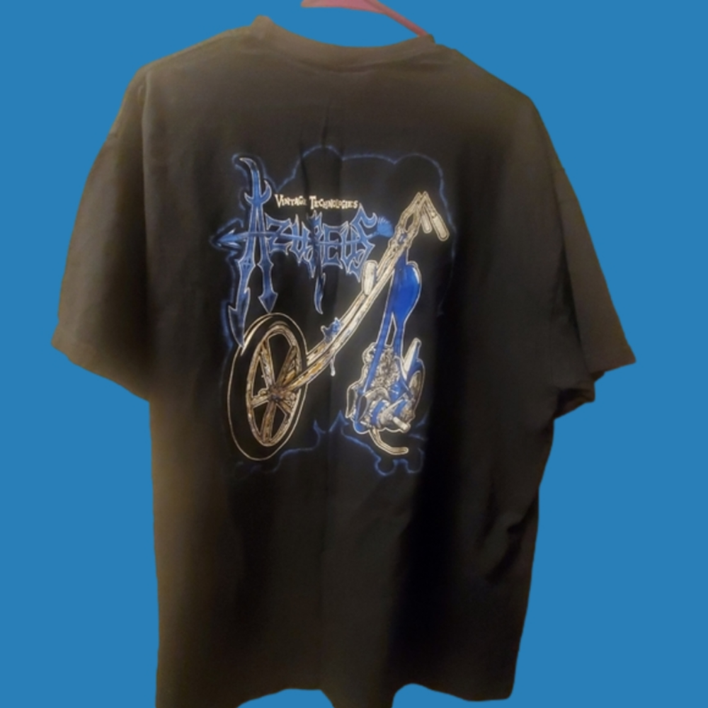 Men's size extra large black short sleeve T-shirt vintage technologies chopper